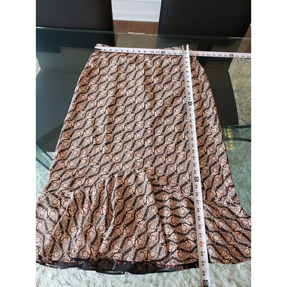 Emma & James 3 Piece Skirt Suit Women Size 14 Black Floral Collar Button Front - Picture 9 of 13